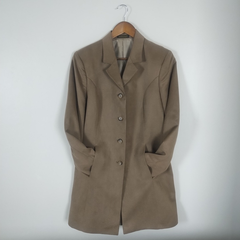 Norm Thompson Jacket‎ Women's Size 10 Tan Minimalist Chic Old Money